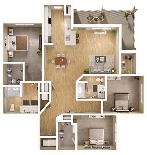 Floor plan Glacier | C1