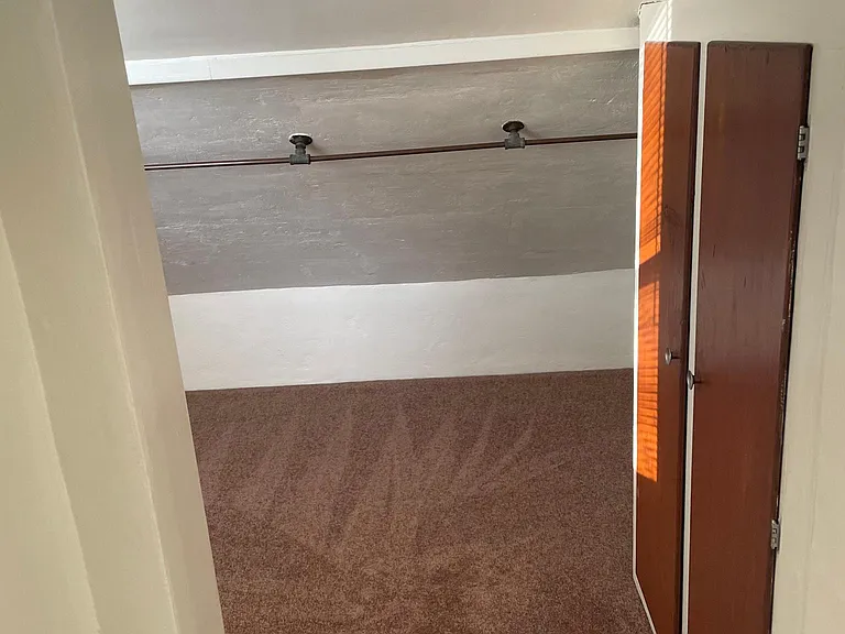 Up West Bedroom walk in closet + built in cabinet + window