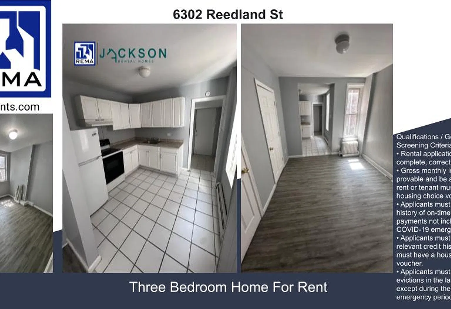 6302 Reedland St., 3 Bedrooms, 1 Bathroom House for $1,395/ Month — Photo 1