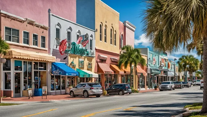 Historic Downtown Fort Pierce (stock image)