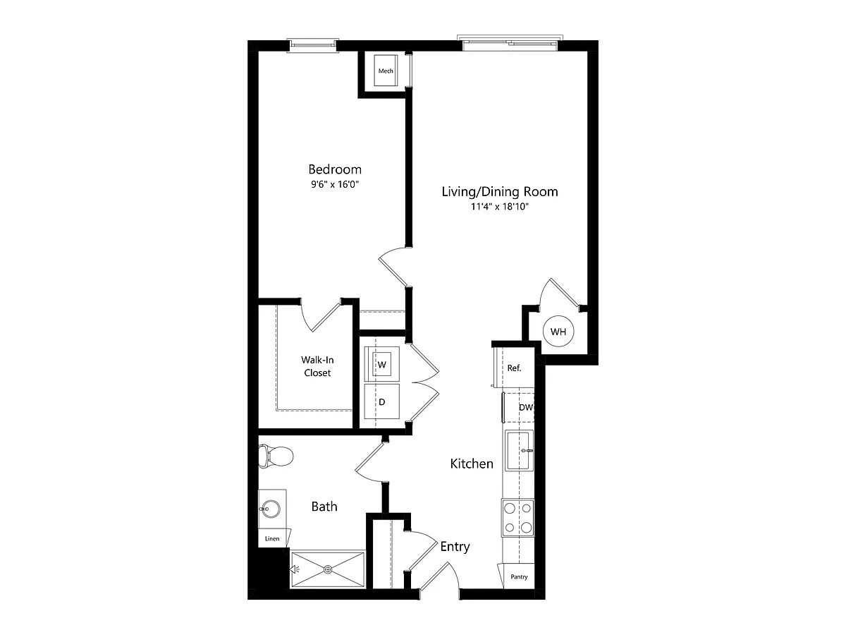 Floor plan A2-A