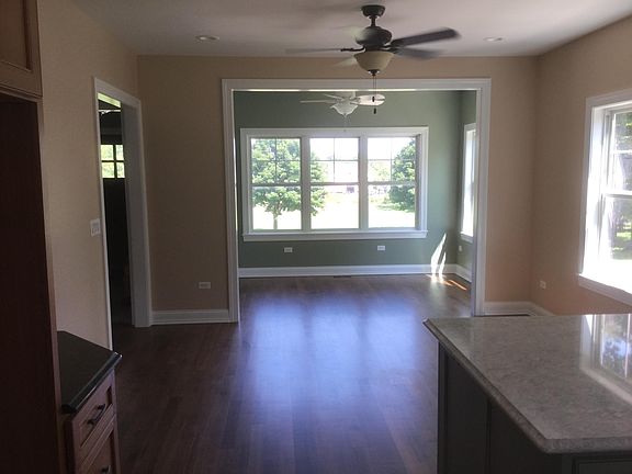 dining and sitting area veiwed from kitchen