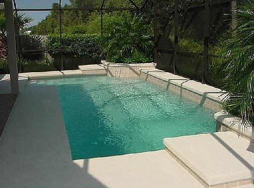 Salt chlorinated pool