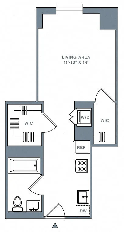 Floor plan Studio-33-50 C