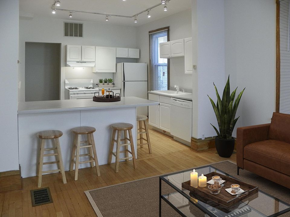 Living Area and Kitchen