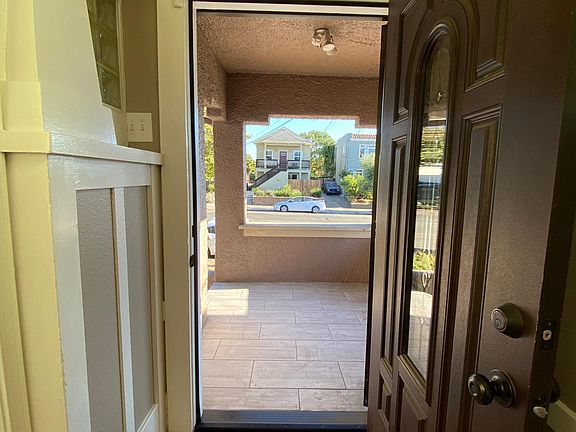 main entrance with a private patio