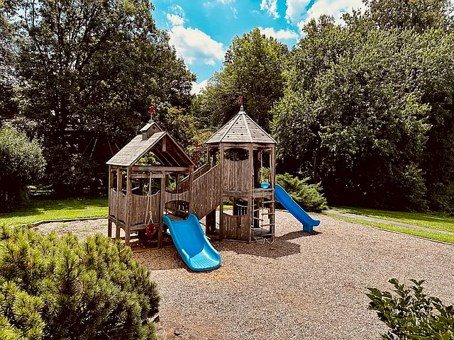 Enjoy a recently renovated private community playground featuring safe, natural wood play structures designed to blend seamlessly with the neighborhood's style. It's a perfect, secure space where children can play and explore just steps from home.
