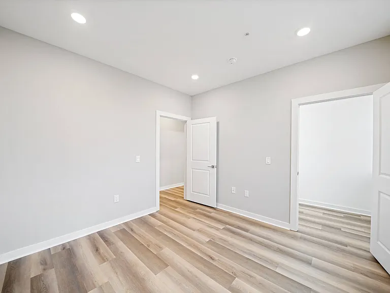 Bedroom with walk-in closet