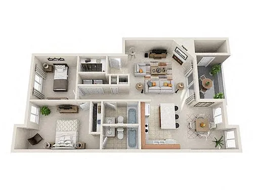 Floor plan 2 Bedroom