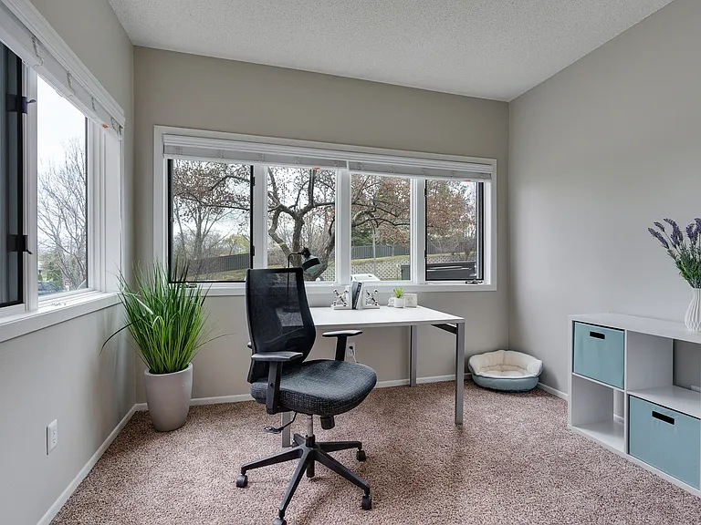Renovated Den Area With Lots Of Windows