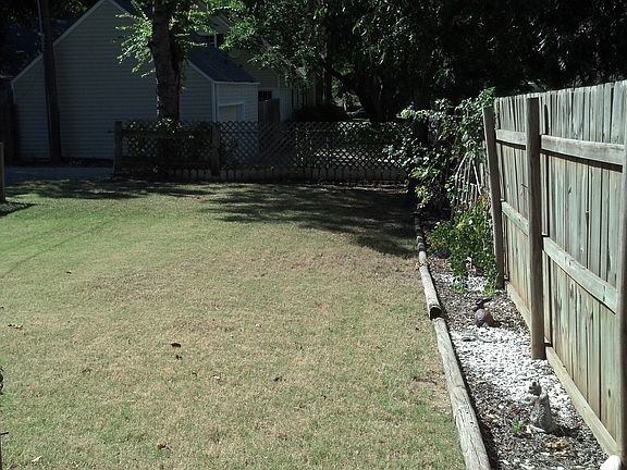 Backyard facing south