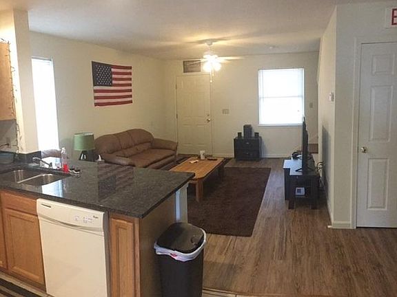 view of living area from kitchen