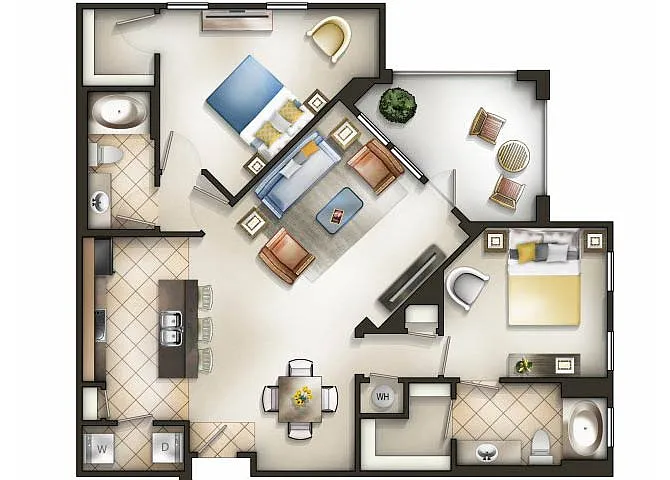 Floor plan Montage
