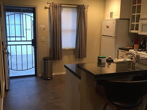 Kitchen and out back door