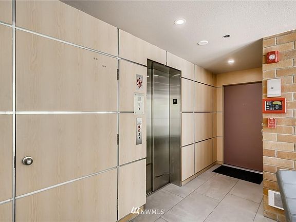 Elevator in lobby
