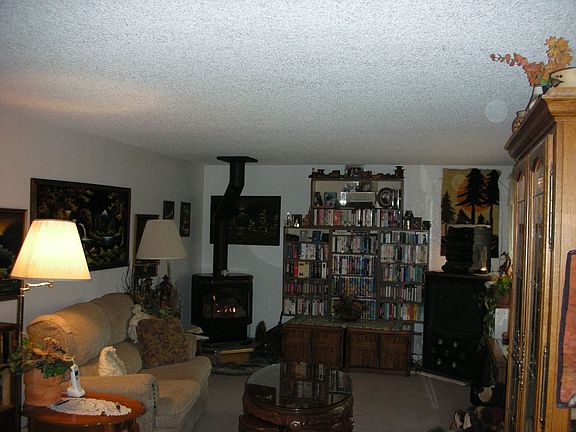 Living Room with Gas Stove
