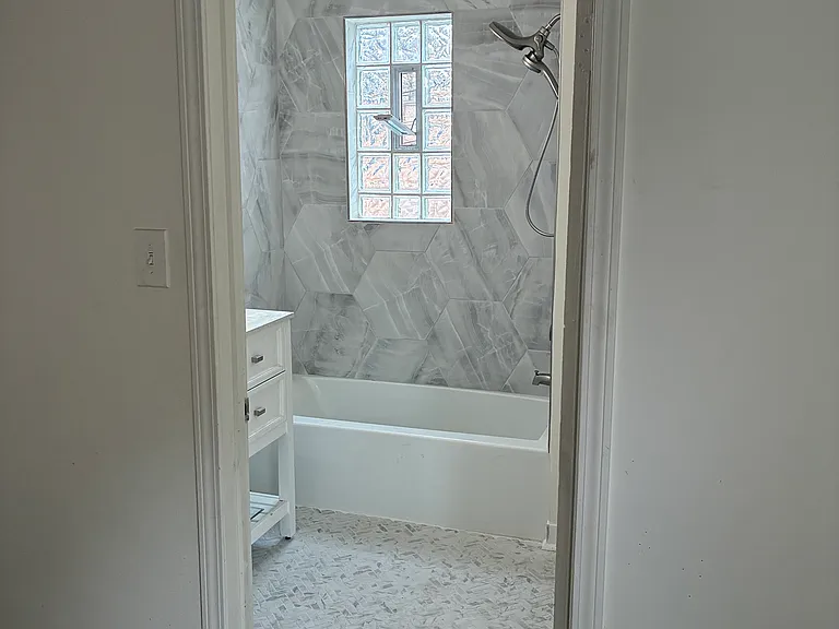 Newly renovated bathroom
