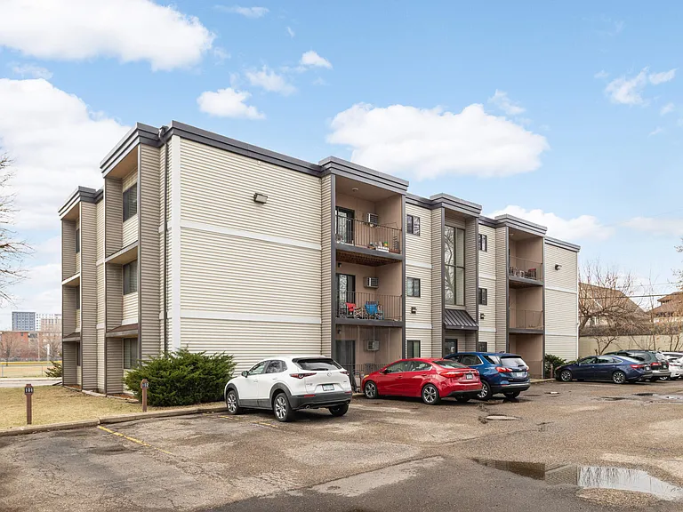 Building Rear View. 1 Dedicated Parking Spot / Apartment included in Rent