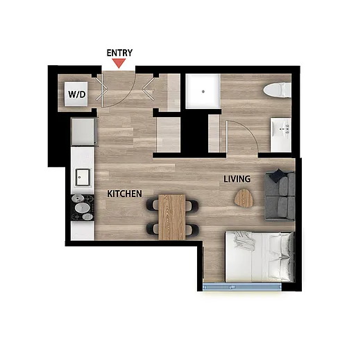 Floor plan Studio