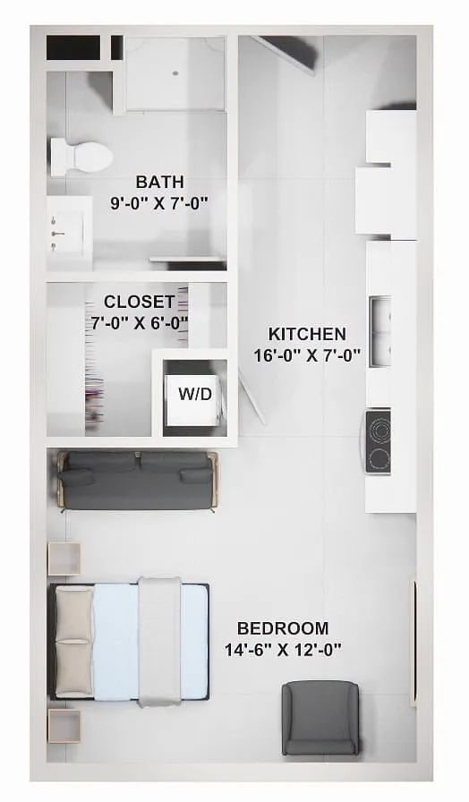 Floor plan Studio