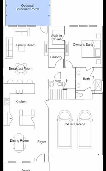 Downstairs layout