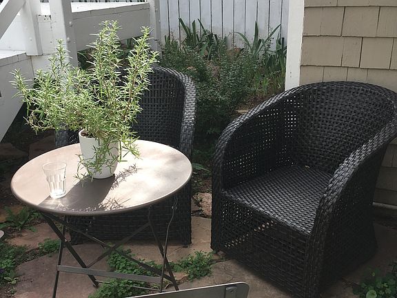 patio sitting area