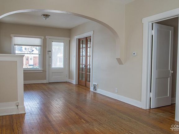 Living room and dining area (before new oak floors)