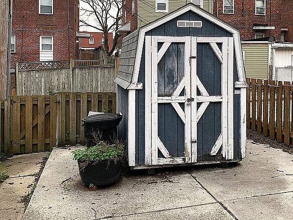 Shed included!
