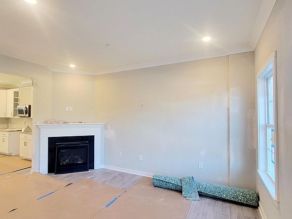 main living area- family room with gas fireplace