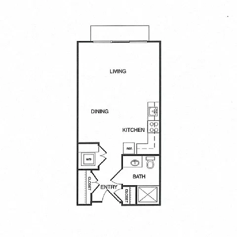 Floor plan Studio F