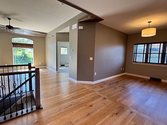 View from the kitchen into the office or sitting area.