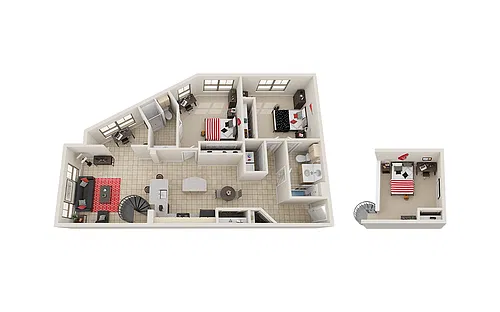 Floor plan B8 Study Loft