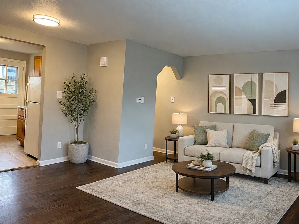 Relax in a welcoming living space that seamlessly connects to the kitchen for easy entertaining.