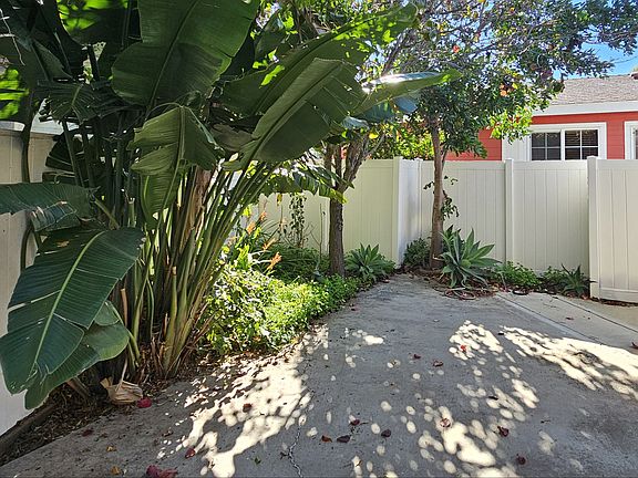Secluded back patio and yard
