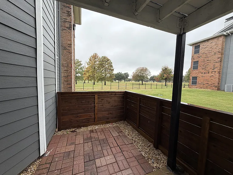 Patios with a yard. All ground floor units.