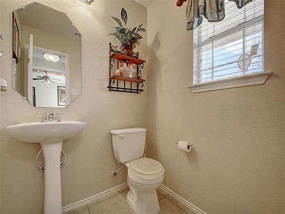 Powder bath off the entry hall.