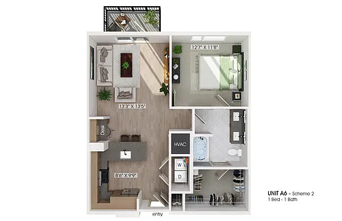 Floor plan A6 Essential Living