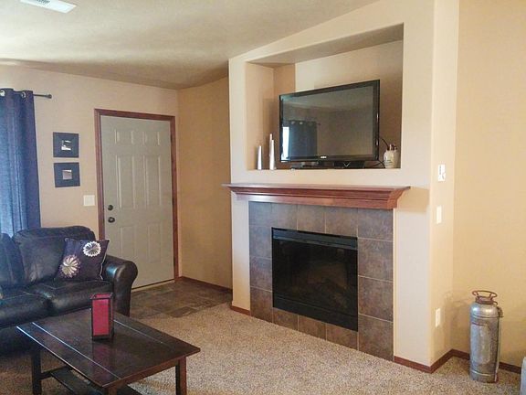 Fireplace w/ Inset TV Stand