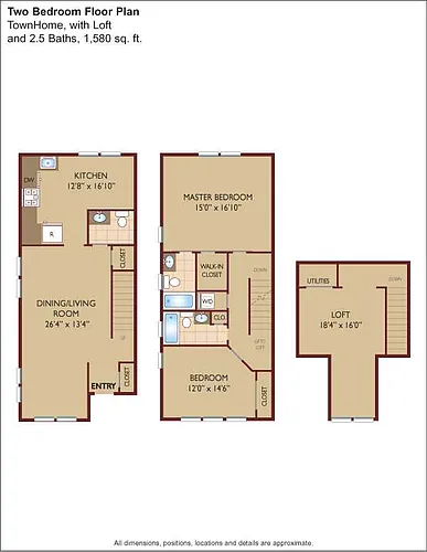 Floor plan $2.19/sq.ft. - TownHome with Loft