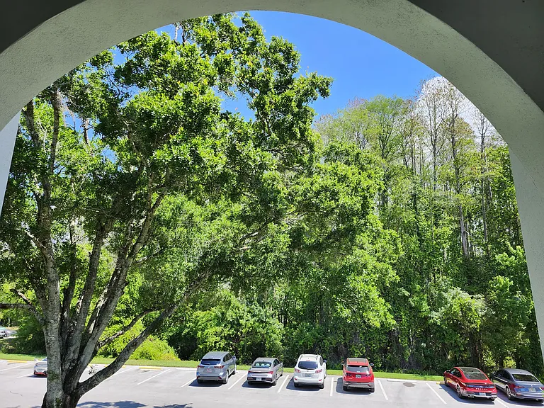 Parking lot from the staircase