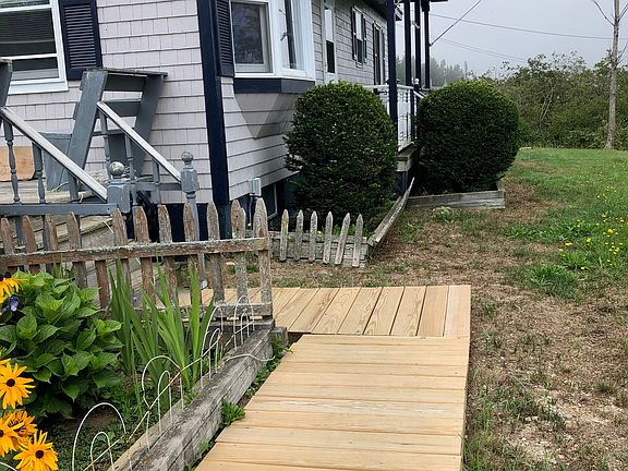 New walkway, side porch