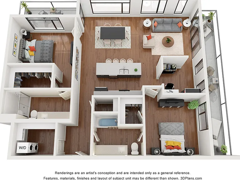 Virgo - 2 BD + Den / 2 BA - 1,445 SF Virgo - 2 BD + Den / 2 BA - 1,445 SF