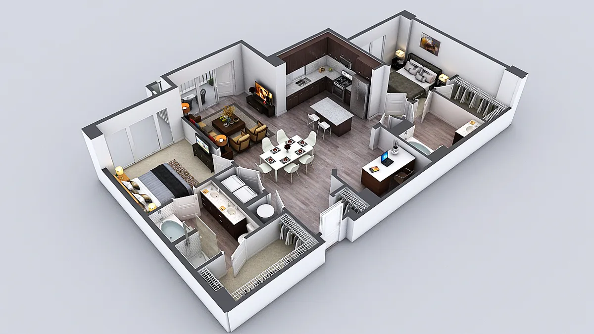 Floor plan 2-B(P)L