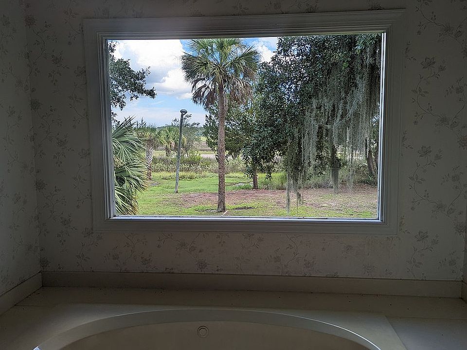 Master bath tub with marsh view.
