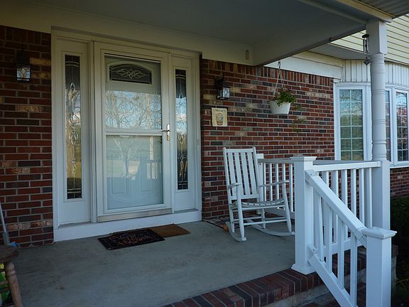 Front door and porch