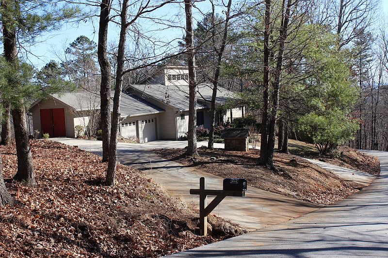 Front showing dual driveways