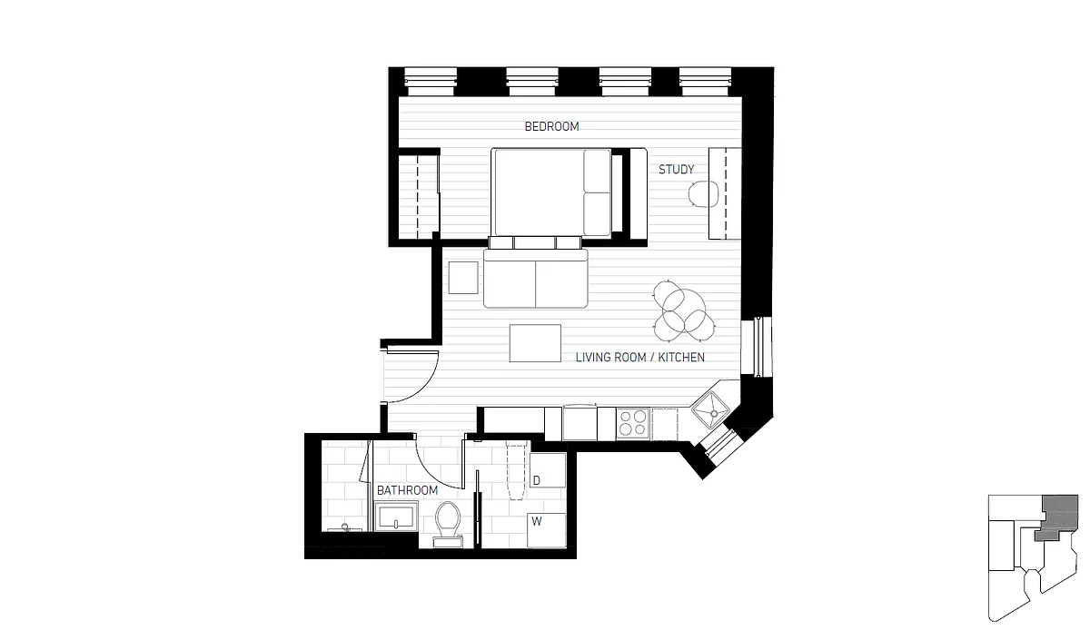 Floor plan 4 stack