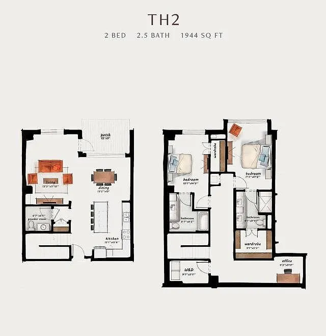 Floor plan TH2