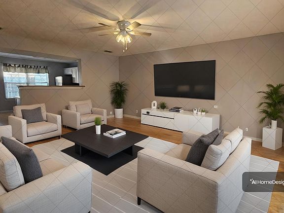 Living room AI staged