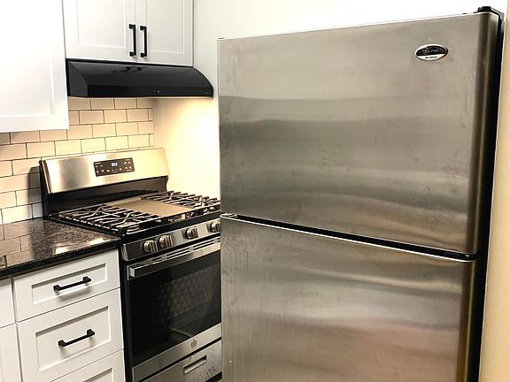 New fridge and gas stove